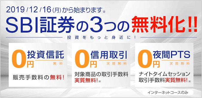 SBI証券の取引手数料